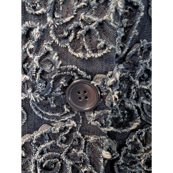 Samuel Dong | Floral Jean Coat | Large - Picture 5 of 8